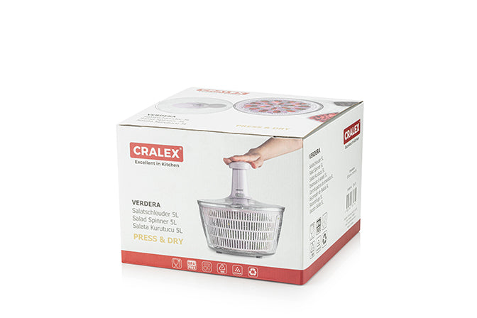 VERDERA Uscatoare de salată 5L - Roz pudrat