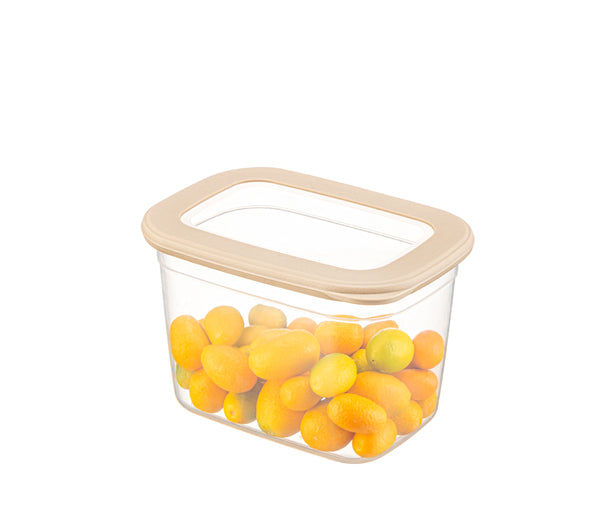 TOSCA Set 3 recipiente alimentare dreptunghiulare-Bej