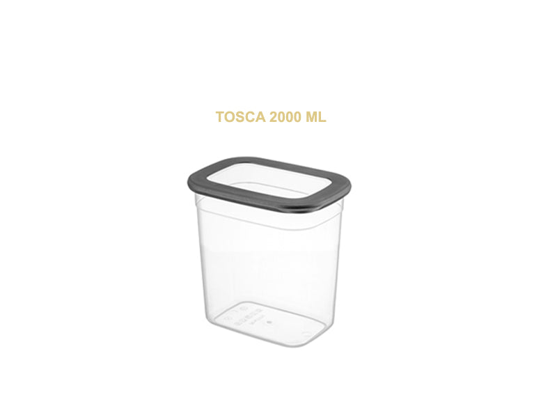 TOSCA Set 6 recipiente alimentare dreptunghiulare-Antracit