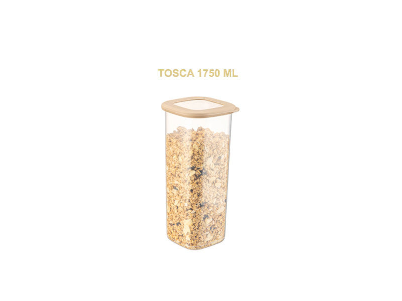 TOSCA Set 9 recipiente alimentare patrat-Bej