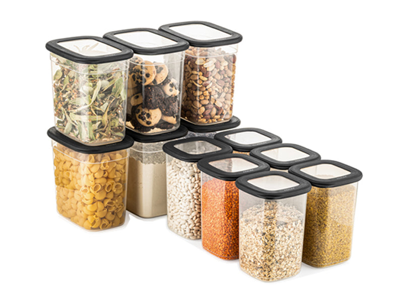 TOSCA Set 12 recipiente alimentare - Antracit