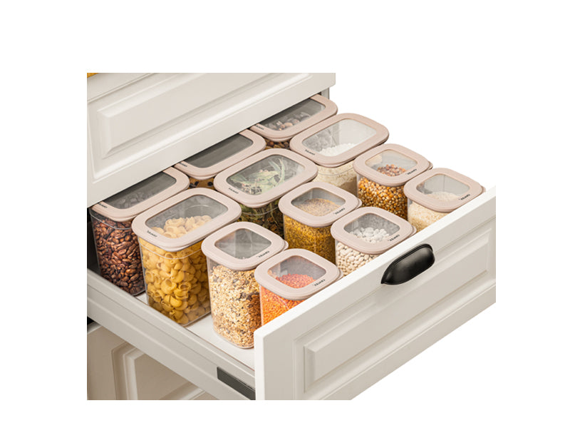 TOSCA Set 12 recipiente alimentare - Bej